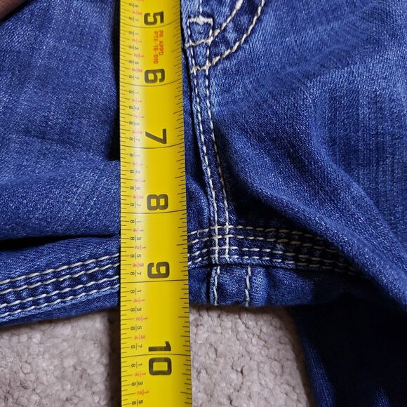 Silver Bootcut Jeans Womens 29x33 Suki 17” Surplus Flap Pockets Thick Stitch - Picture 7 of 10